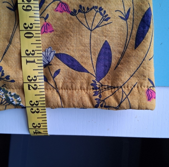 Cellabie Yellow Floral Zip Up Jacket Size 2XL - Picture 11 of 12